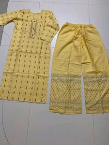 simple Kurta Set Suit  🤍🧡❤️