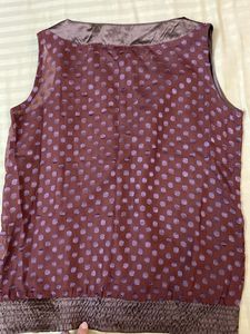 Polka Dot Sleeveless Top