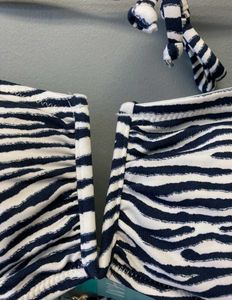 H&amp;M  Zebra Print Bikini Top