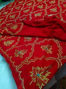Aari Tari Zari Red ♥️ Saree ✨
