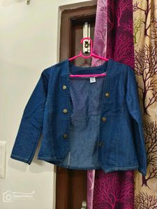 Cute Denim Cropped Jacket