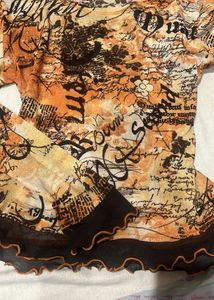 Vintage Bohemian Sheer Top With Guerlande’s Grace