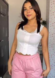 Lace detailing tank top