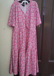 Pink Floral Mini Dress