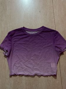 Pink Magenta Purple Crop Top