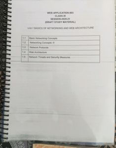 Web Application 803 Class 11 Book