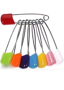 Colorful Safety Pins (Set of 8)