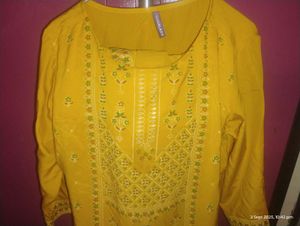 Yellow Colour Beautiful Kurta Plazo Dupatta Set😍