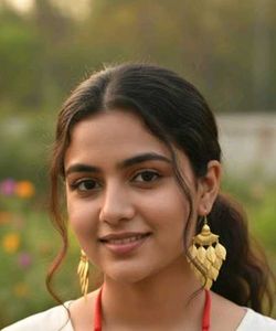 Gold Leaf Drop Earrings