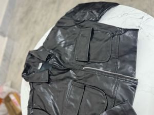 Stylish Black Faux Leather Jacket🧥