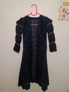 Royal blue pluffy sleeves outer for girls kids