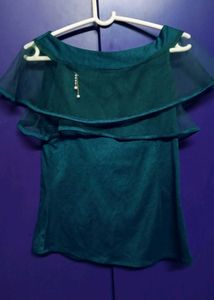 Bottle Green Colour Top