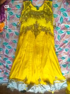 Yellow Embellished Kurta