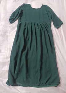 Emerald Green Embroidered Dress