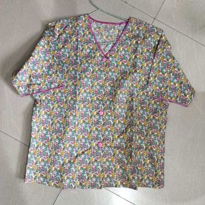 Cute Mulitcolor Floral Printed Top
