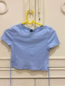 Blue Cropped Tee
