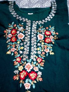 Pure Cotton Kurti Ke Sath Wedding Saree Free