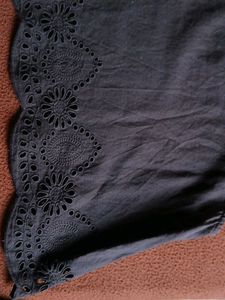 Eyelet Detail Cap Sleeve Top