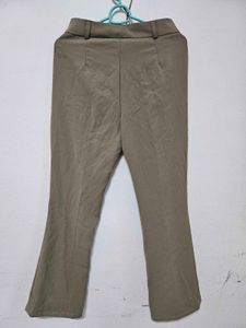Bootcut Khaki Trousers