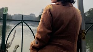 Elegant Tan Trench Coat