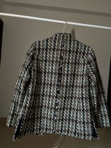 KEITH LONDON OPEN TWEED JACKET BLAZER