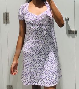 Floral Print Mini Dress 💜