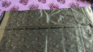 Elegant Black &amp; Gold Kanjeevaram Saree