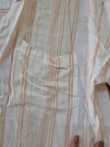Striped Tie-Front Top