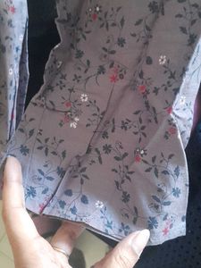 Glittery Full Sleeves Kurta 100% Cotton