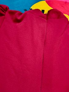 Pretty Style Maroon Peplum Top