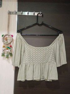 Cute Crochet Peplum Top 🥰