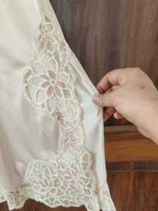 Vintage Lace Trim Slip Dress