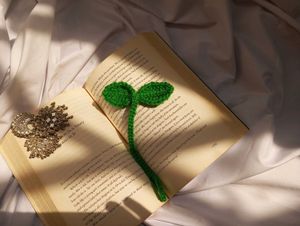Handmade Crochet Leaf Sprout