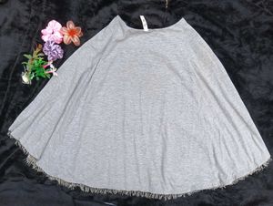 Butterfly effect top with fringed hem