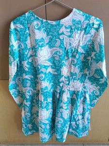 Boho Floral Print Top