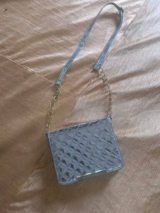 Silver Crossbody Bag