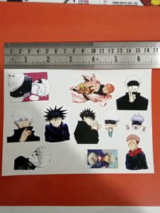 32 One-piece Laptop Stickers With 11 Jujutsu Kaisen Stickers Combo