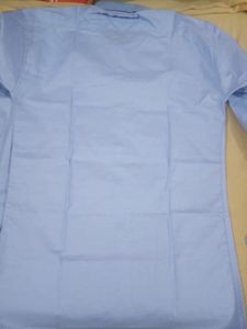 New  Sky-blue Formal Shirt For Men