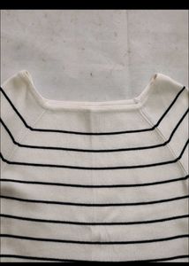Striped Square Neck Top