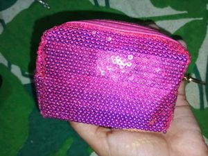 Sequin Butterfly Pouch