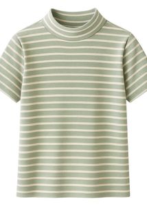 Striped Turtleneck Top