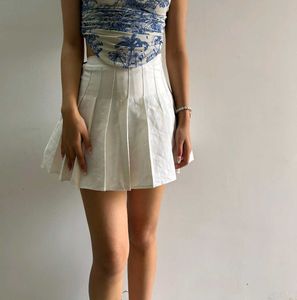 White Skater Skirt