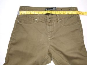 Olive green jeans pant for girls
