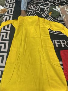 Yellow Long Sleeve Kurta