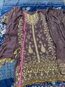 Lavender Pakistani Suit