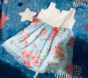 New Floral Frock With Hairband