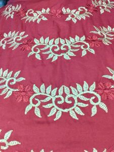 Embroidered Rust 2 Pcs Dress For Karwachauth