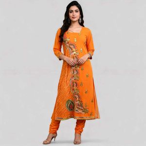 Elegant Orange Kurta Set