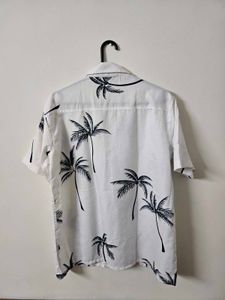 Beach Wear Half Sleeve Shirt-White