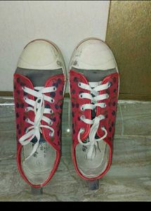 Cute Cherry Print Sneakers